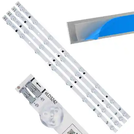 Kit 4 Tiras LED Backlight TV eLD3242 - 580mm 3V Kit 4 Tiras LED Backlight TV eLD3242 - 580mm 3V