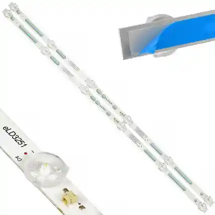 Kit 2 Tiras LED Backlight TV eLD3251 - 570mm 6V Kit 2 Tiras LED Backlight TV eLD3251 - 570mm 6V