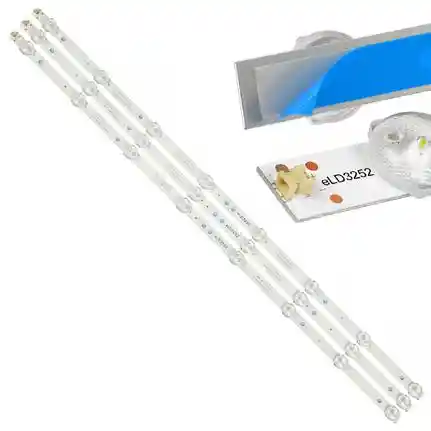 Kit 3 Tiras LED Backlight TV eLD3252 - 618mm 3V Kit 3 Tiras LED Backlight TV eLD3252 - 618mm 3V