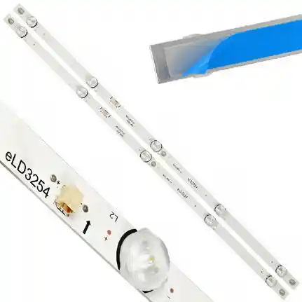 Kit 2 Tiras LED Backlight TV eLD3254 - 597mm 3V Kit 2 Tiras LED Backlight TV eLD3254 - 597mm 3V