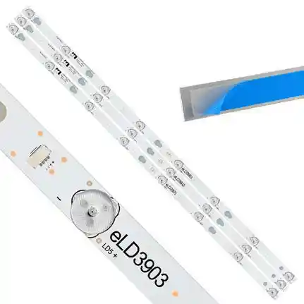 Kit 3 Tiras LED Backlight TV eLD3903 - 714mm 6V Kit 3 Tiras LED Backlight TV eLD3903 - 714mm 6V