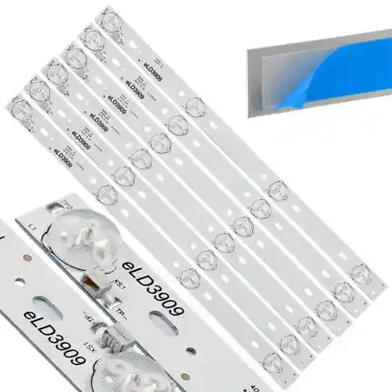 Kit 6 Tiras LED Backlight TV eLD3909 - 336mm 6V Kit 6 Tiras LED Backlight TV eLD3909 - 336mm 6V
