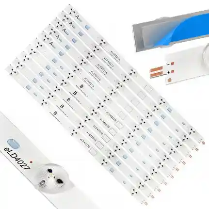 Kit 10 Tiras LED Backlight TV eLD4027 - 388mm 3V Kit 10 Tiras LED Backlight TV eLD4027 - 388mm 3V