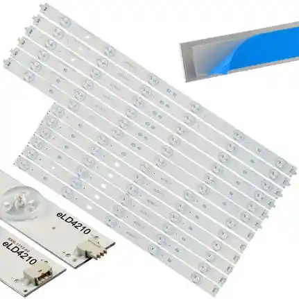 Kit 12 Tiras LED Backlight TV eLD4210 - 466mm/374mm 3V Kit 12 Tiras LED Backlight TV eLD4210 - 466mm/374mm 3V