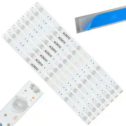 Kit 8 Tiras LED Backlight TV eLD4310 - 405mm 3V Kit 8 Tiras LED Backlight TV eLD4310 - 405mm 3V