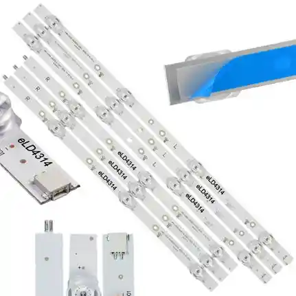 Kit 6 Tiras LED Backlight TV eLD4314 - 444mm/366mm 3V Kit 6 Tiras LED Backlight TV eLD4314 - 444mm/366mm 3V