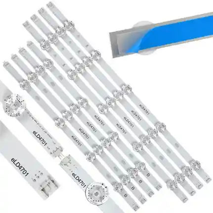 Kit 8 Tiras LED Backlight TV eLD4701 - 536mm/440mm 6V Kit 8 Tiras LED Backlight TV eLD4701 - 536mm/440mm 6V
