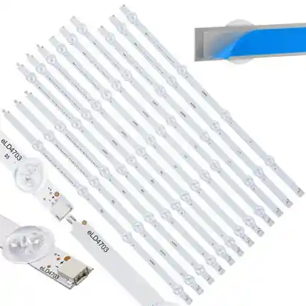 Kit 12 Tiras LED Backlight TV eLD4703 - 448mm/490mm/493mm/445mm 3V Kit 12 Tiras LED Backlight TV eLD4703 - 448mm/490mm/493mm/445mm 3V
