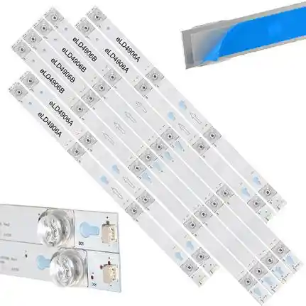 Kit 8 Tiras LED Backlight TV eLD4906 - 360mm/470mm 6V Kit 8 Tiras LED Backlight TV eLD4906 - 360mm/470mm 6V