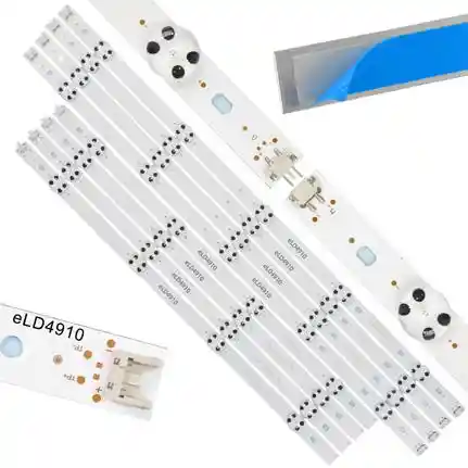 Kit 8 Tiras LED Backlight TV eLD4910 - 555mm/440mm 3V Kit 8 Tiras LED Backlight TV eLD4910 - 555mm/440mm 3V