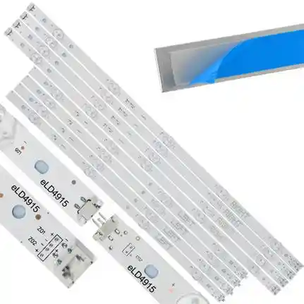 Kit 8 Tiras LED Backlight TV eLD4915 - 439mm/554mm 3V Kit 8 Tiras LED Backlight TV eLD4915 - 439mm/554mm 3V