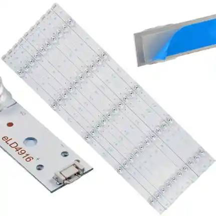 Kit 10 Tiras LED Backlight TV eLD4916 - 505mm 3V Kit 10 Tiras LED Backlight TV eLD4916 - 505mm 3V