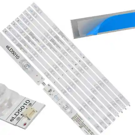 Kit 8 Tiras LED Backlight TV eLD5010 - 483mm/477mm 3V Kit 8 Tiras LED Backlight TV eLD5010 - 483mm/477mm 3V