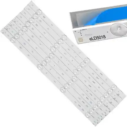 Kit 8 Tiras LED Backlight TV eLD5018 - 493mm 6V Kit 8 Tiras LED Backlight TV eLD5018 - 493mm 6V