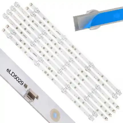 Kit 8 Tiras LED Backlight TV eLD5029 - 504mm/440mm 3V Kit 8 Tiras LED Backlight TV eLD5029 - 504mm/440mm 3V
