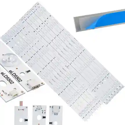 Kit 14 Tiras LED Backlight TV eLD5502 - 567mm/546mm 3V Kit 14 Tiras LED Backlight TV eLD5502 - 567mm/546mm 3V