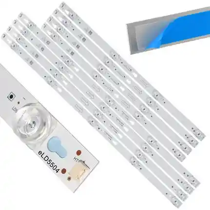 Kit 8 Tiras LED Backlight TV eLD5504 - 535mm/423mm 6V Kit 8 Tiras LED Backlight TV eLD5504 - 535mm/423mm 6V