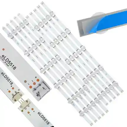 Kit 10 Tiras LED Backlight TV eLD5518 - 549mm/606mm 6V Kit 10 Tiras LED Backlight TV eLD5518 - 549mm/606mm 6V
