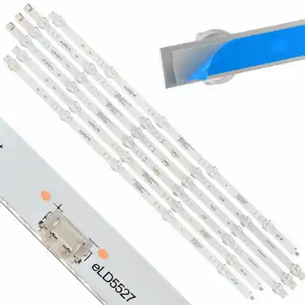 Kit 6 Tiras LED Backlight TV eLD5527 - 564mm/495mm 3V Kit 6 Tiras LED Backlight TV eLD5527 - 564mm/495mm 3V