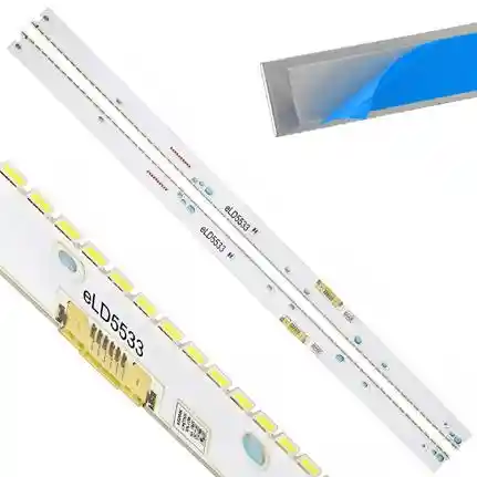 Kit 2 Tiras LED Backlight TV eLD5533 - 600mm 3V Kit 2 Tiras LED Backlight TV eLD5533 - 600mm 3V