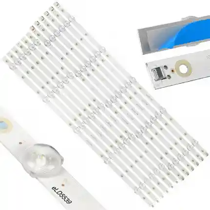Kit 12 Tiras LED Backlight TV eLD5539 - 557mm/566mm 3V Kit 12 Tiras LED Backlight TV eLD5539 - 557mm/566mm 3V