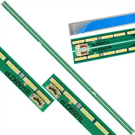 Kit 2 Tiras LED Backlight TV eLD6501 - 711mm 3V Kit 2 Tiras LED Backlight TV eLD6501 - 711mm 3V