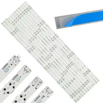 Kit 12 Tiras LED Backlight TV eLD6502 - 665mm 3V Kit 12 Tiras LED Backlight TV eLD6502 - 665mm 3V
