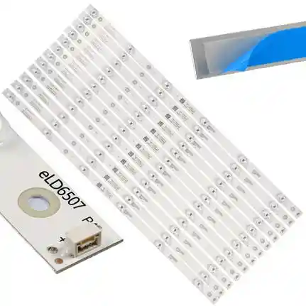 Kit 12 Tiras LED Backlight TV eLD6507 - 620mm 6V Kit 12 Tiras LED Backlight TV eLD6507 - 620mm 6V