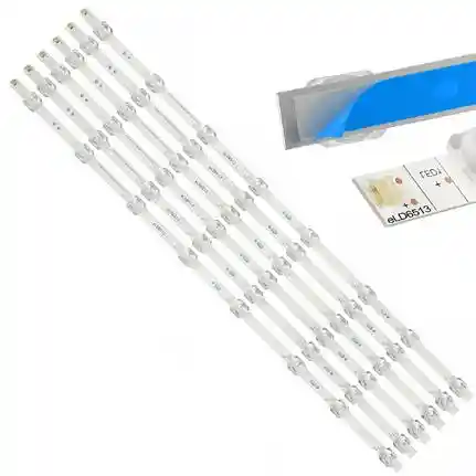 Kit 12 Tiras LED Backlight TV eLD6513 - 600mm 3V Kit 12 Tiras LED Backlight TV eLD6513 - 600mm 3V