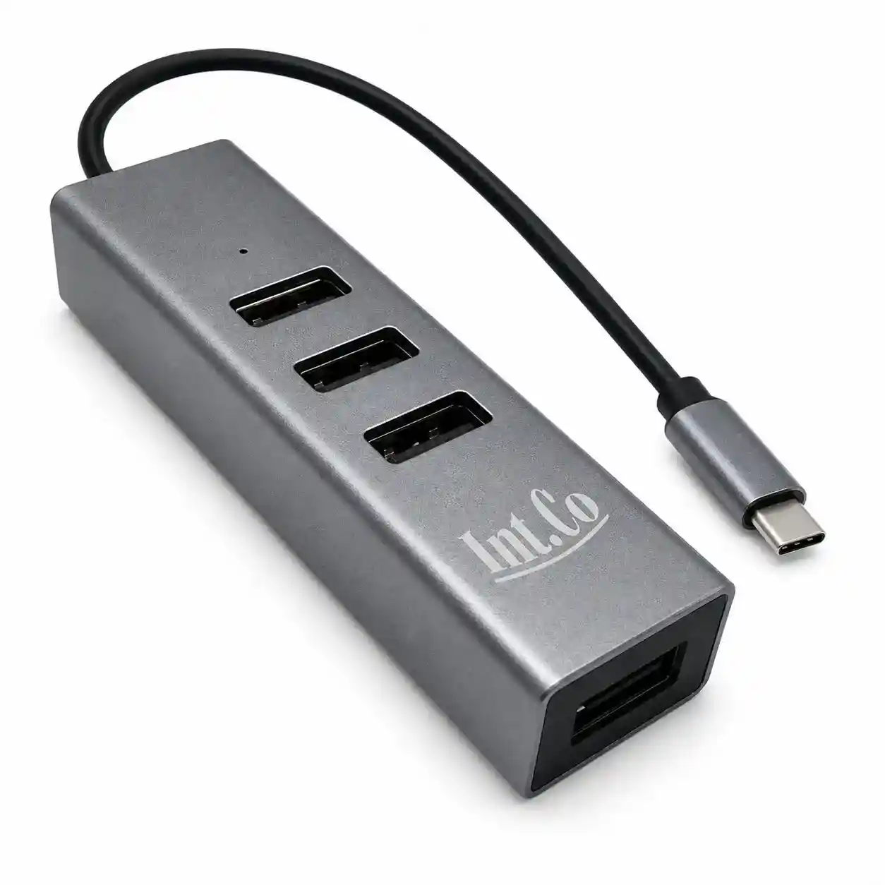 HUB USB Tipo C A 4 Puertos USB 2.0 KQ-006H | Carcasa De Aluminio