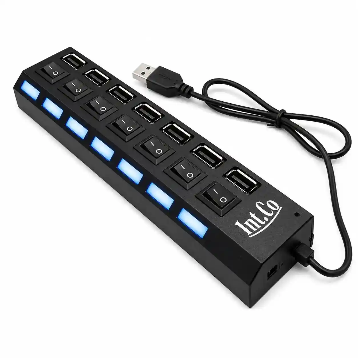 HUB USB 2.0 De 7 Puertos KQ 4919 | Con Switcheo Individual On/Off HUB USB 2.0 De 7 Puertos KQ 4919 | Con Switcheo Individual On/Off