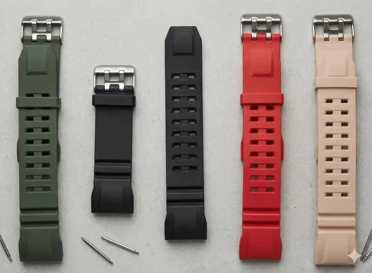  Mallas De Resina Para Reloj Tipo Casio G-Shock | Correa Deportiva Reforzada