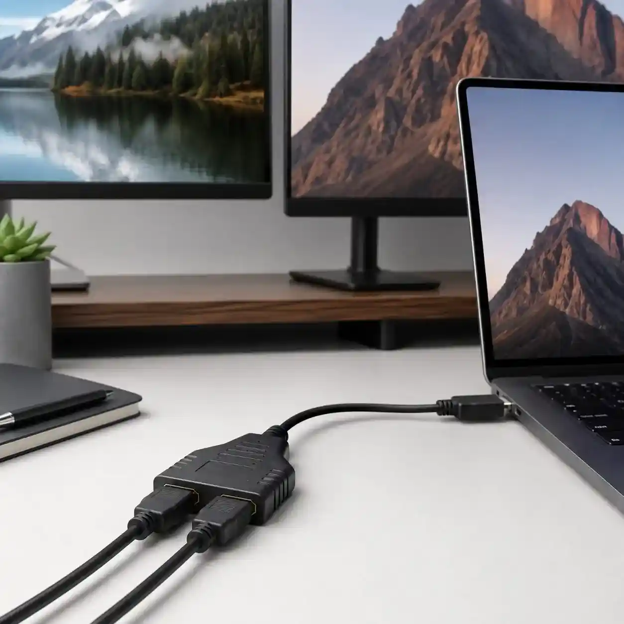 Splitter Cable Adaptador HDMI Macho A 2 HDMI Hembra 09-010
