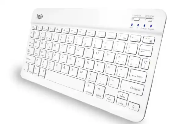 Teclado Inalámbrico Bluetooth Slim Blanco RDK-904-W Español | USB-C