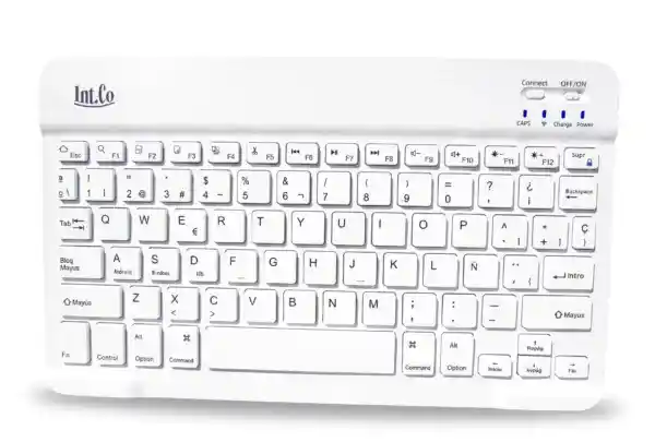 Teclado Inalámbrico Bluetooth Slim Blanco RDK-904-W Español | USB-C